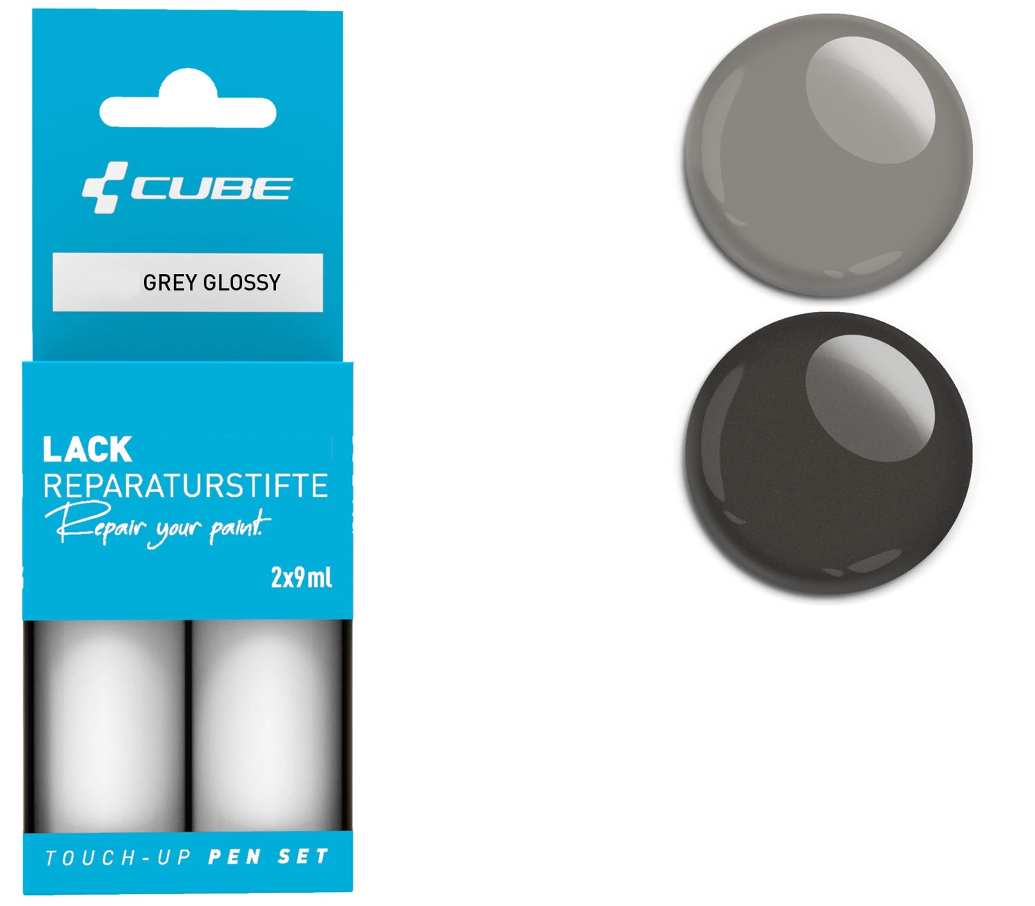 Cube Kit De Réparation De Peinture GREY Glossy 3 Cube Kit De Réparation De Peinture GREY Glossy